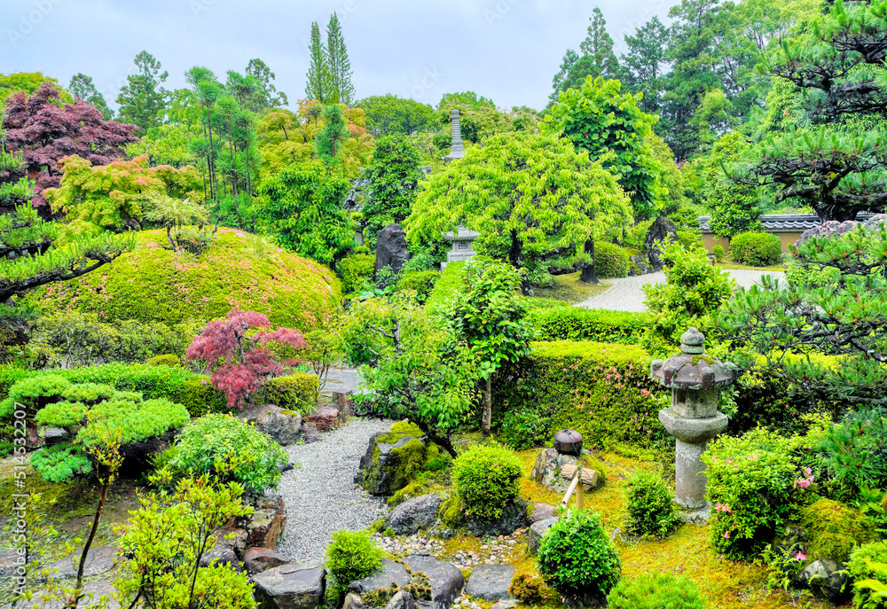 京都、西山正法寺の庭園