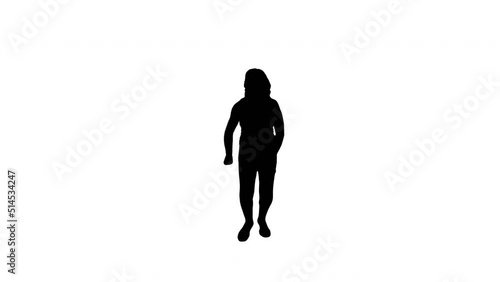 A TikTok Silhouette Girl Dancer