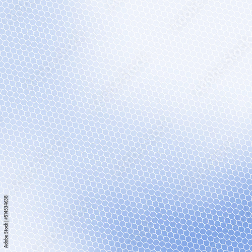Abstract Modern Background with Retro Hexagon Halftone and Blue Gradient Color