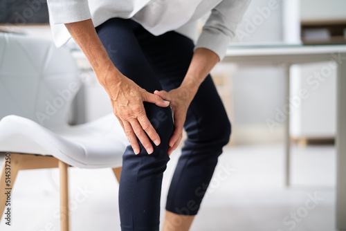 Woman Having Knee Pain