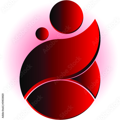 Mother Hug Her Kid Logo Design