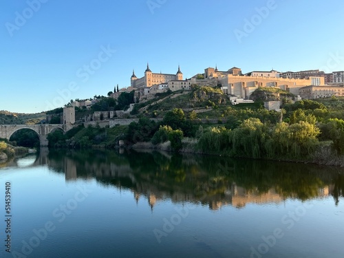 View of Rio Tajo and historic district of Toledo, Spain