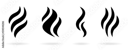 Fotografia Smoke icon vector set. Steam symbol illustration.