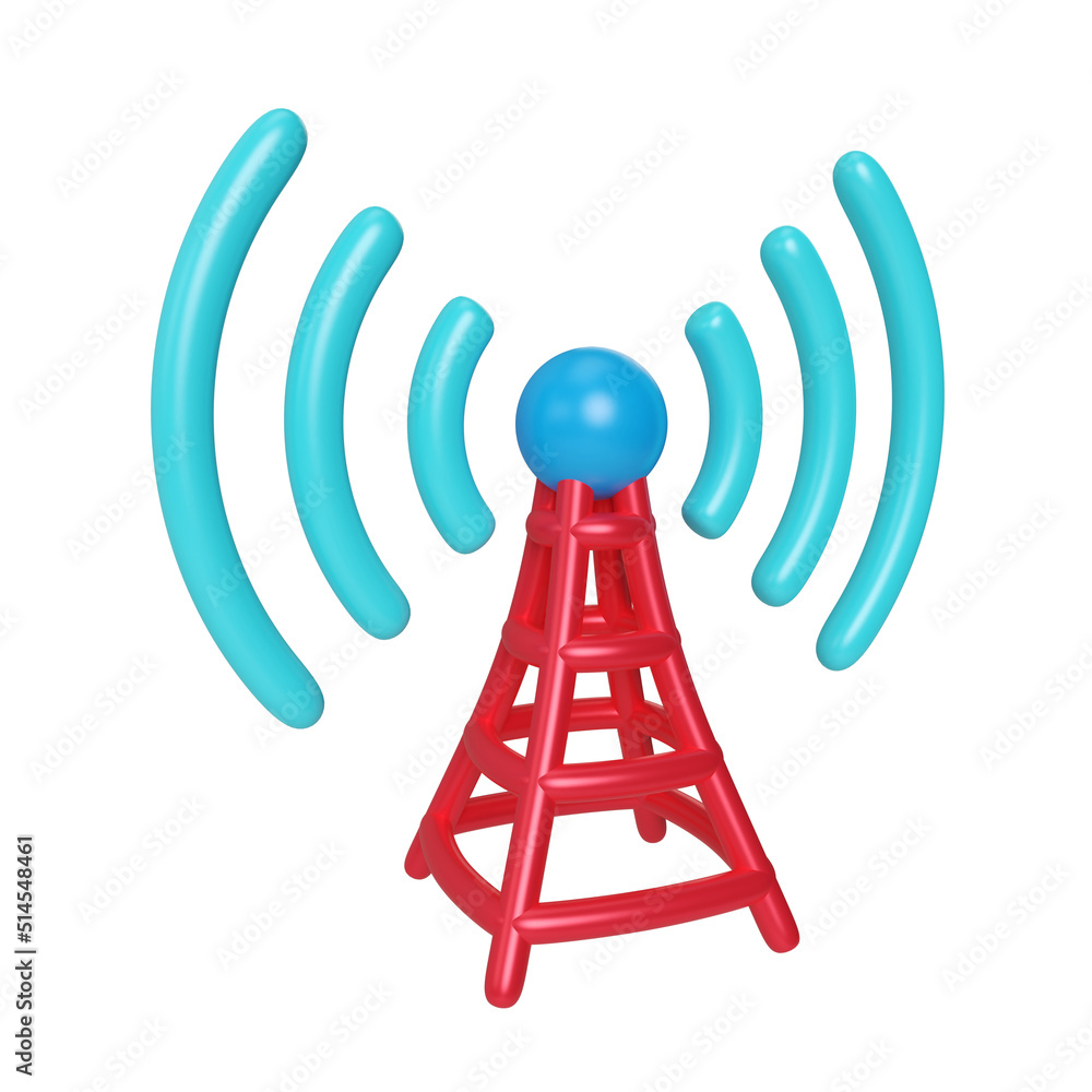 Internet Service Provider 3D Illustration Icon Internet Service Provider 3D Illustration Icon