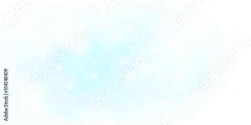 Light BLUE vector backdrop with circles. © Guskova
