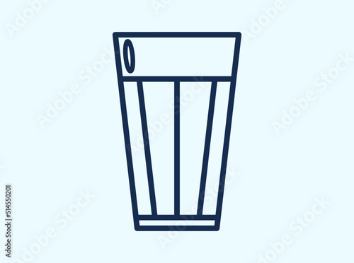 american glass beer glass vector kitchen black silhouette flat