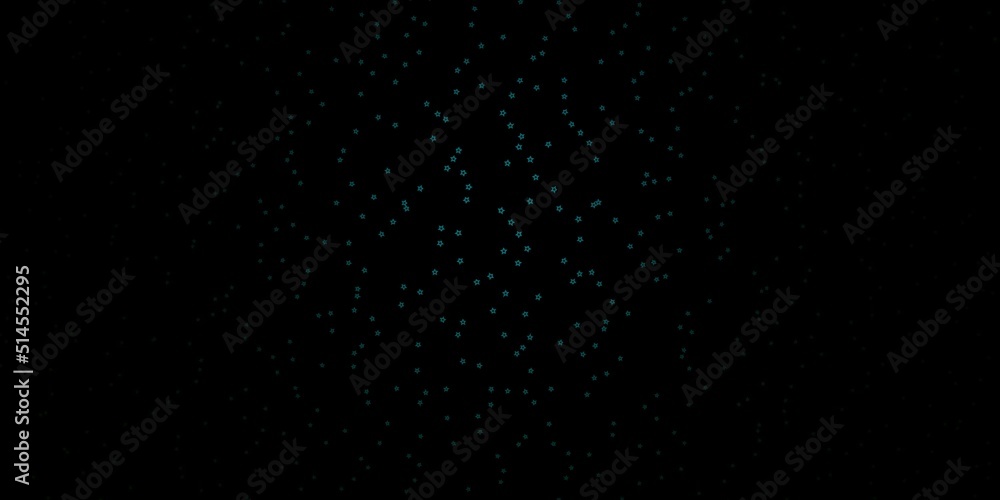 Dark Green vector layout with bright stars. Dark Green vector layout with bright stars.
