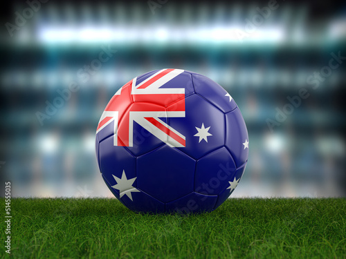 Soccer ball Australia flag