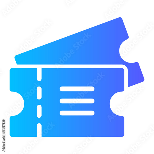Ticket gradient icon