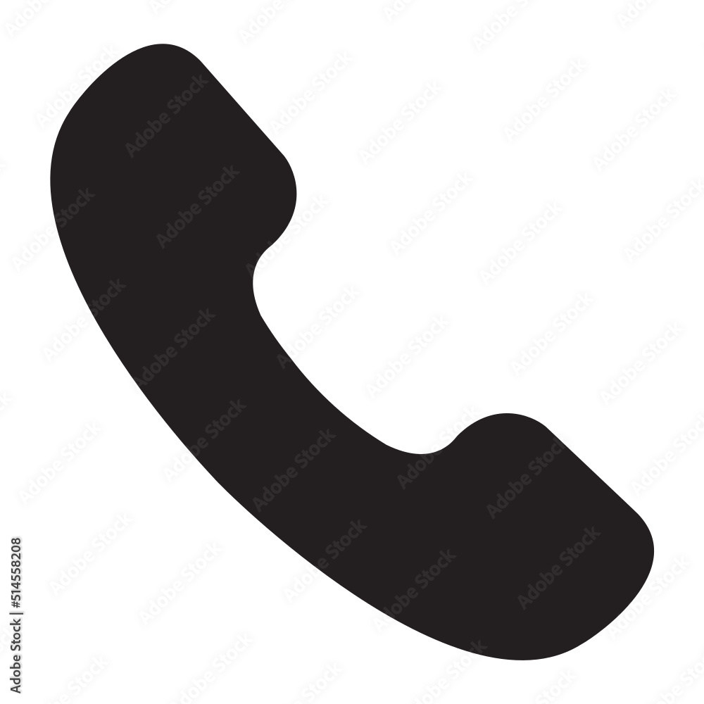 Telephone glyph icon Telephone glyph icon