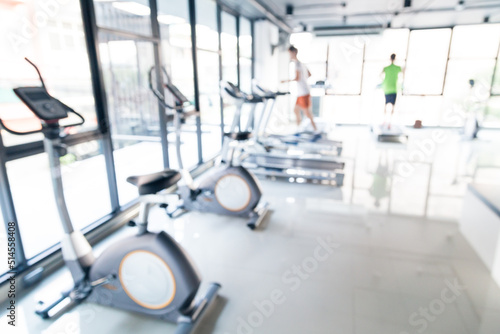 Abstract blurred fitness gym sport background