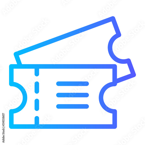 Ticket gradient icon