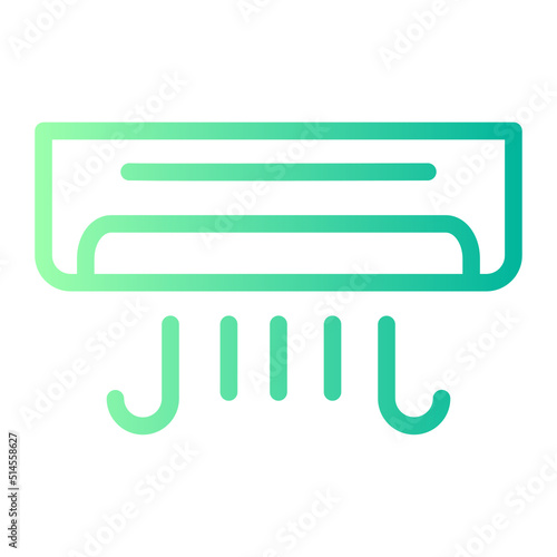 Air Conditioner gradient icon photo