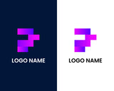 letter e and p modern logo design template