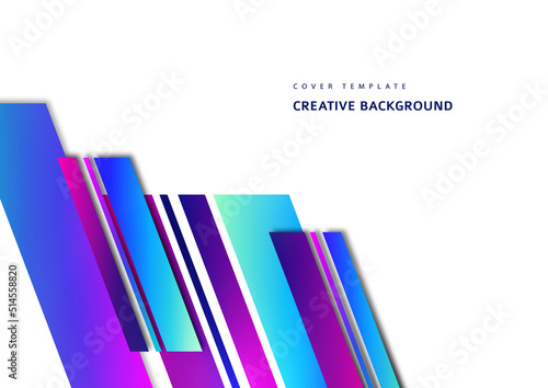 Inclined stripes and lines. Template for business presentations, app covers and website designs. Vector
