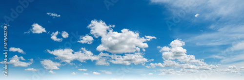 beautiful blue sky with white cloud