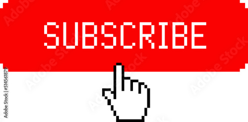  channnel pixel dot subscribe button