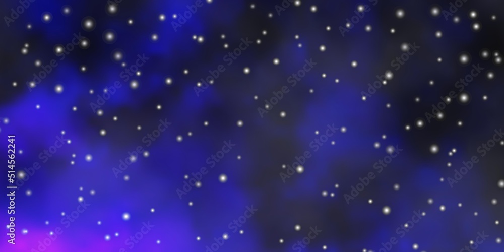 Dark Pink, Blue vector layout with bright stars. Dark Pink, Blue vector layout with bright stars.