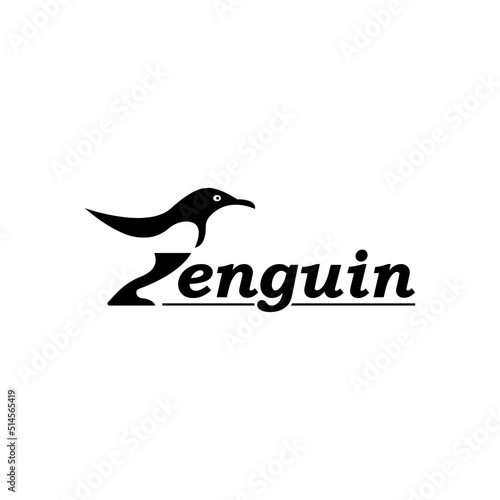 Penguin icon logo vector design