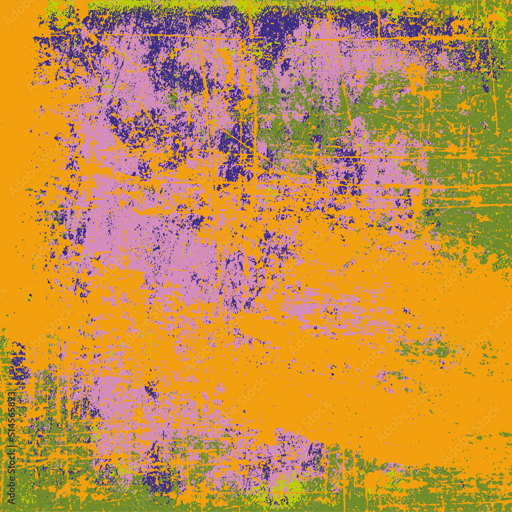 Fototapeta premium Multicolored grunge background. Vector scratched texture