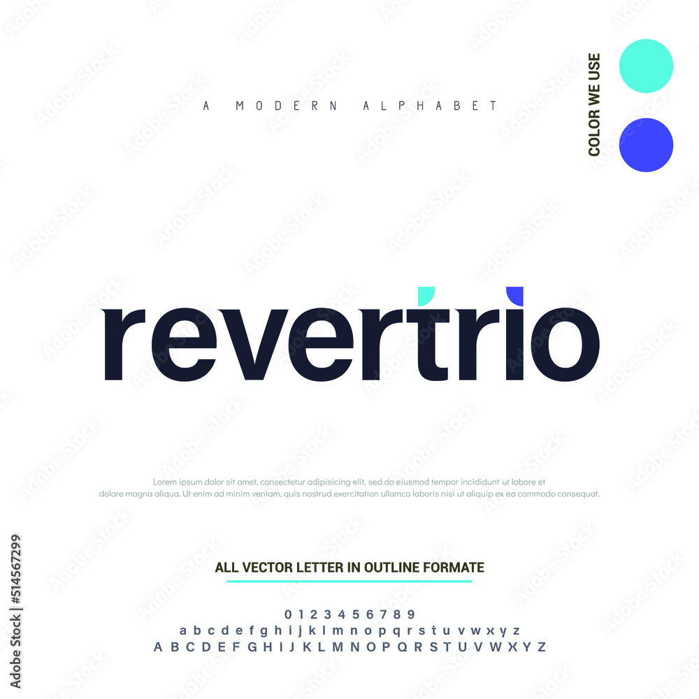 modern and minimal design Letters and numbers for logo and headline design. Isolated on white background modern and minimal design Letters and numbers for logo and headline design. Isolated on white background