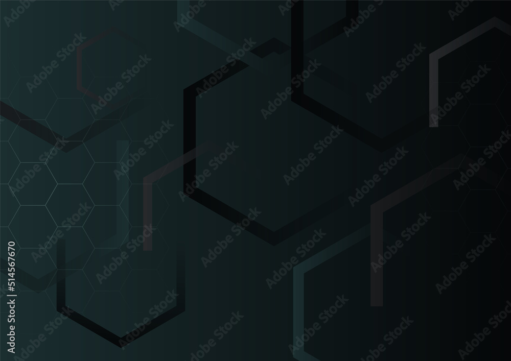 Minimal geometric dark black background abstract design. Vector illustration abstract graphic design banner pattern background template.