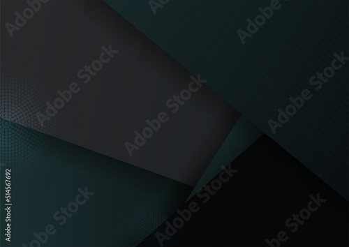 Minimal geometric dark black background abstract design. Vector illustration abstract graphic design banner pattern background template.