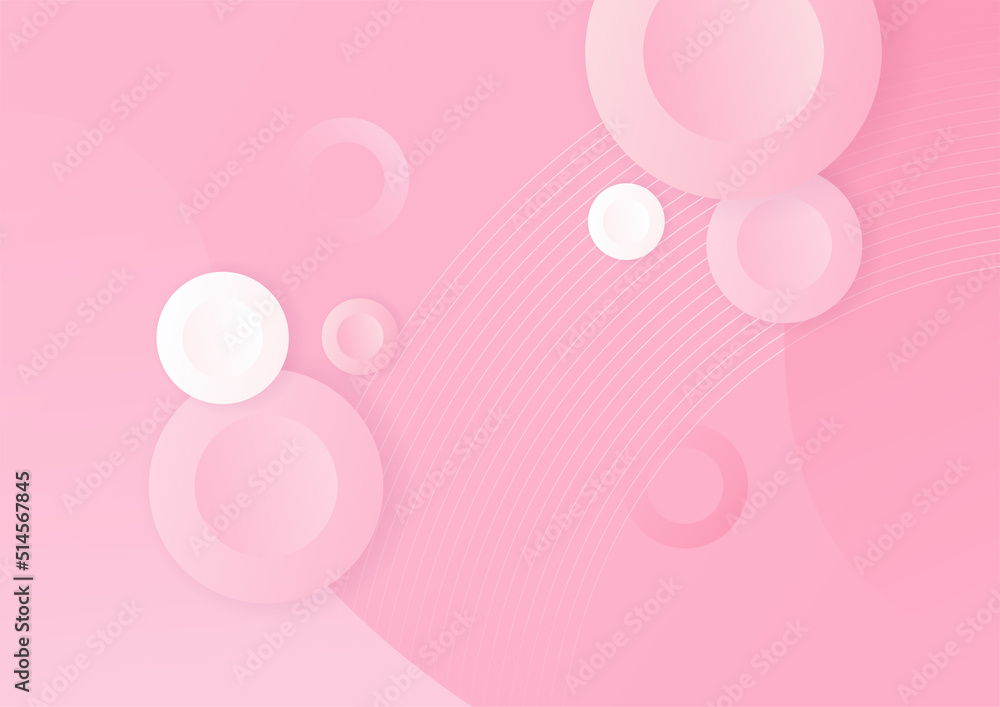 Minimal geometric pink background abstract design. Vector illustration abstract graphic design banner pattern background template.