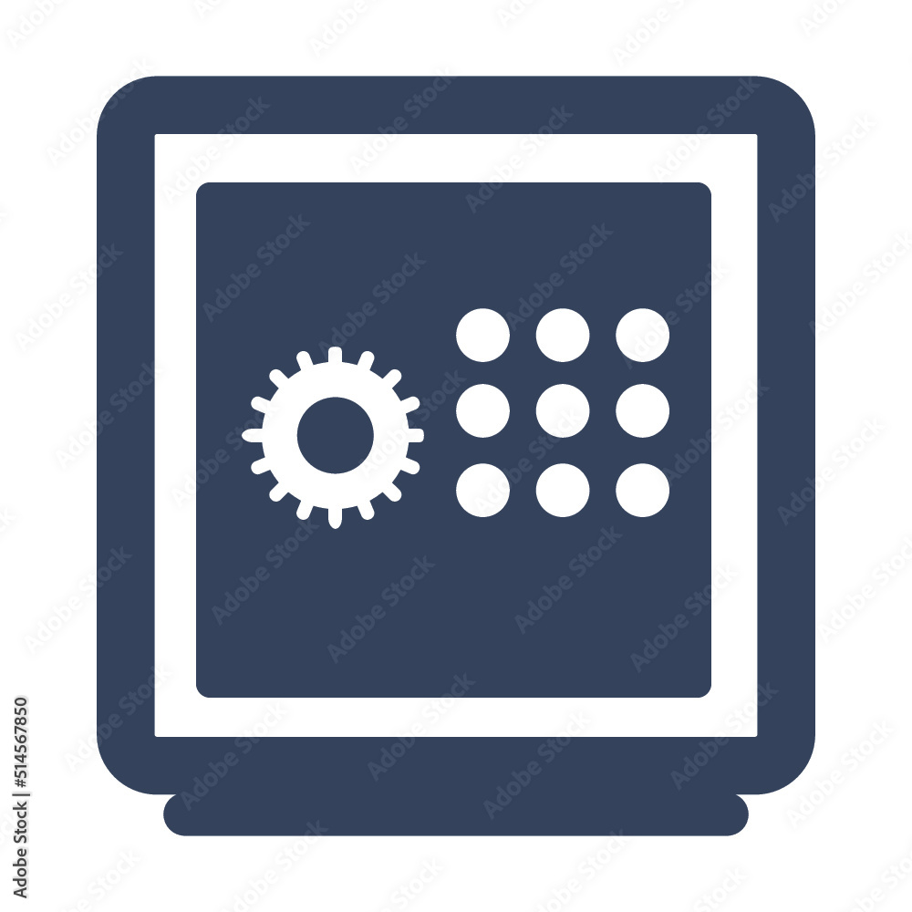 Deposit, finance, locker, safe, savings, secure icon Deposit, finance, locker, safe, savings, secure icon