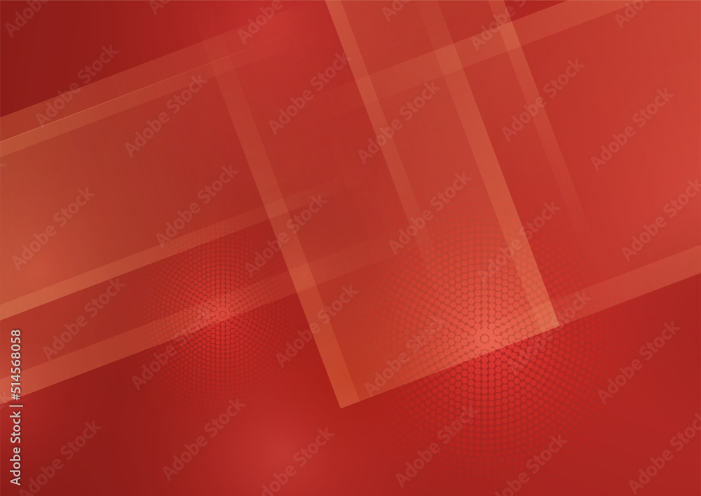 Fototapeta premium Minimal geometric red background abstract design. Vector illustration abstract graphic design banner pattern background template.