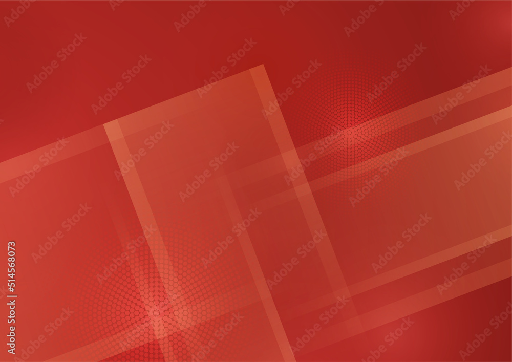 Fototapeta premium Minimal geometric red background abstract design. Vector illustration abstract graphic design banner pattern background template.