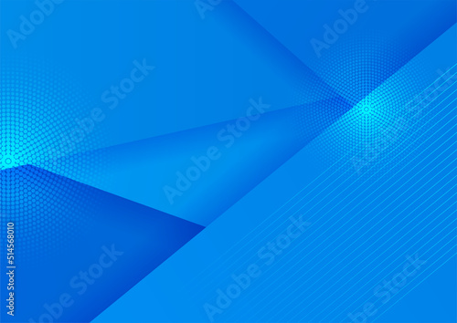 Minimal geometric blue background abstract design. Vector illustration abstract graphic design banner pattern background template.