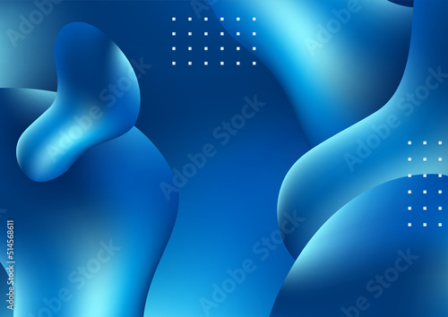 Minimal geometric blue background abstract design. Vector illustration abstract graphic design banner pattern background template.