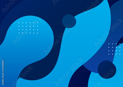 Minimal geometric blue background abstract design. Vector illustration abstract graphic design banner pattern background template.
