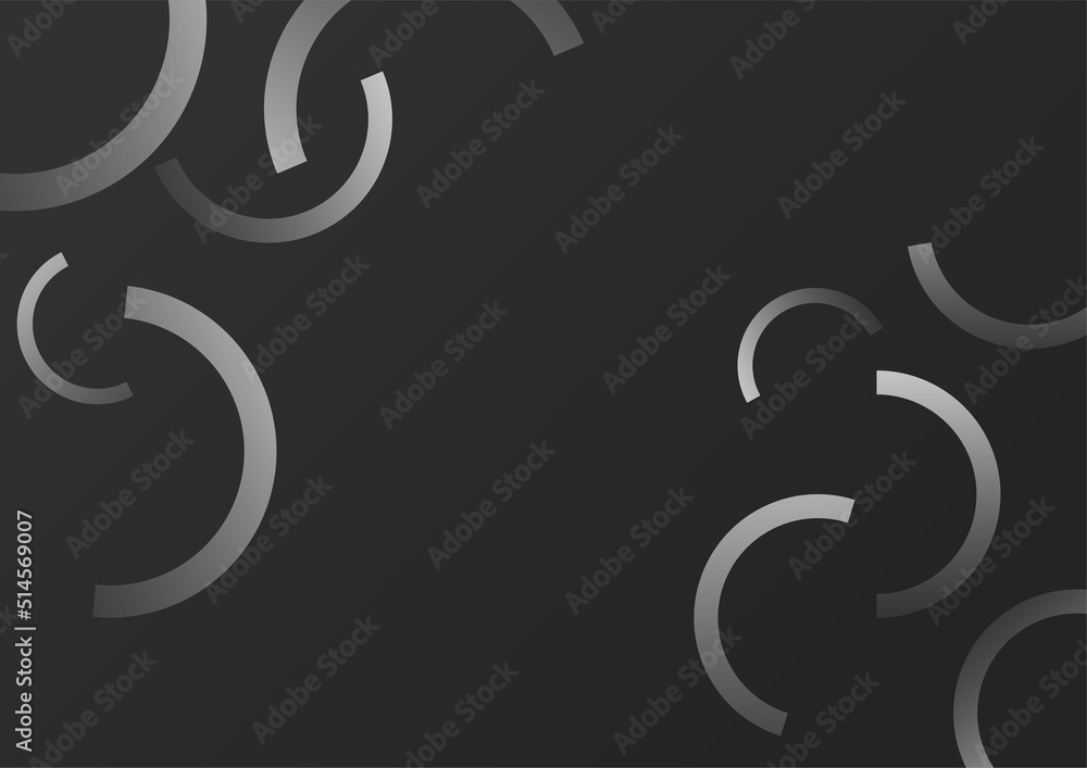 Obraz premium Minimal geometric dark gray black background abstract design. Vector illustration abstract graphic design banner pattern background template.