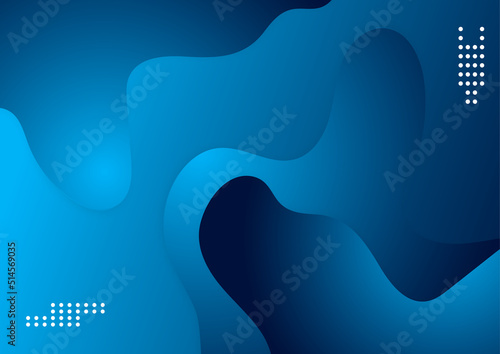 Minimal geometric blue background abstract design. Vector illustration abstract graphic design banner pattern background template.