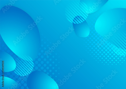 Minimal geometric blue background abstract design. Vector illustration abstract graphic design banner pattern background template.
