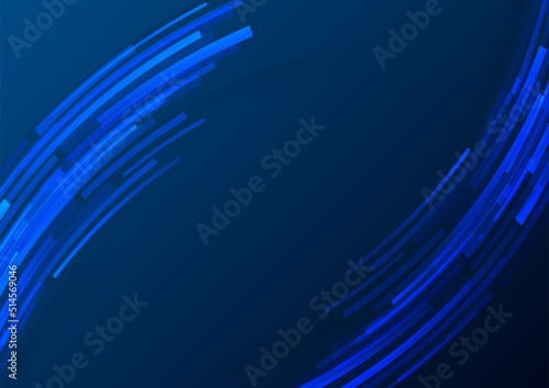 Minimal geometric blue background abstract design. Vector illustration abstract graphic design banner pattern background template.