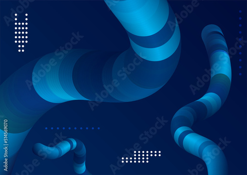 Minimal geometric blue background abstract design. Vector illustration abstract graphic design banner pattern background template.