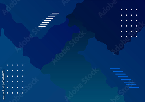 Minimal geometric blue background abstract design. Vector illustration abstract graphic design banner pattern background template.