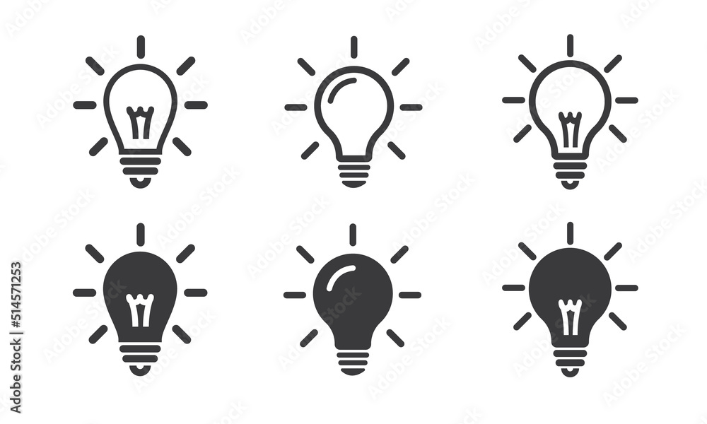 light bulb icon light bulb icon