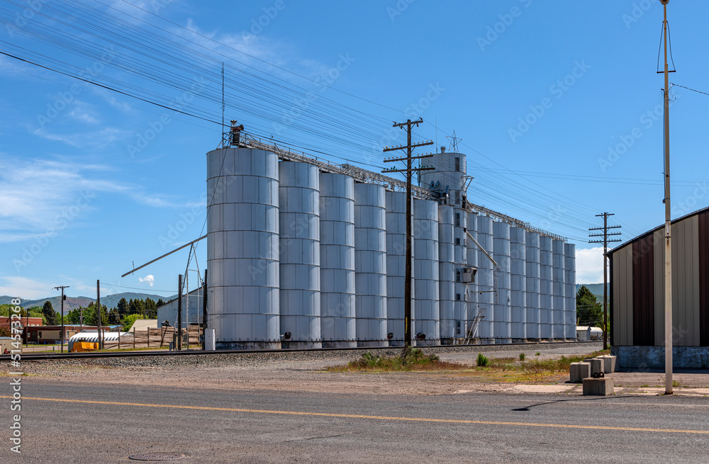 Grain elevators and storage facility Idaho state; Grain elevators and storage facility Idaho state;