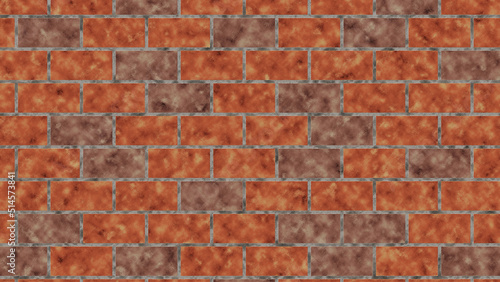 Textured old brick background material. 質感のある古いレンガの背景素材