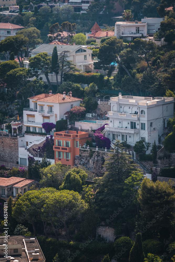 Obraz premium Villefranche-sur-Mer, France. Seaside resort on the Côte d'Azur.