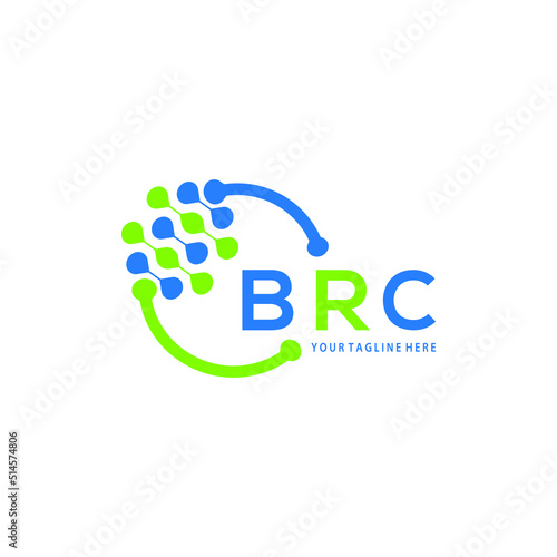 BRC logo design initial creative letter logo.BRC unique letter logo design.BRC vector logo simple, elegant and luxurious,technology logo shape. 