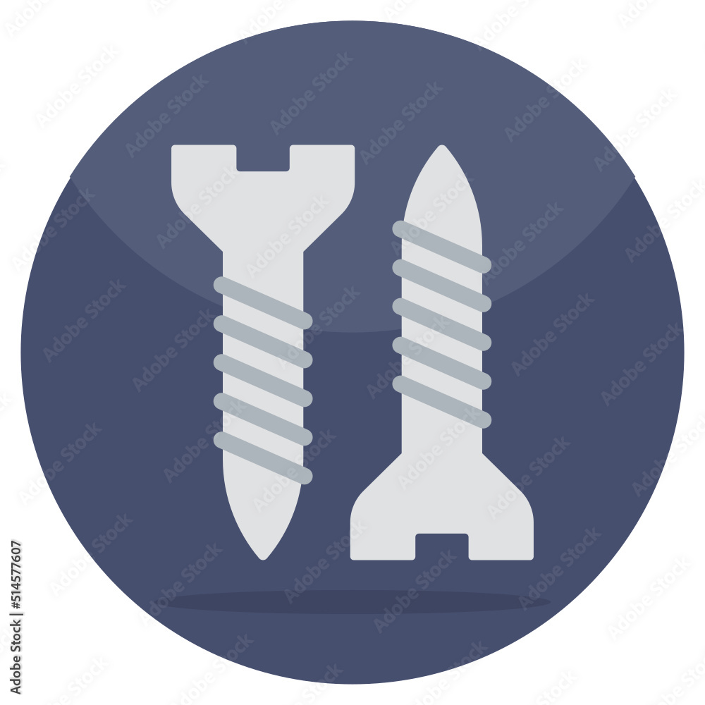 A perfect design icon of screw A perfect design icon of screw