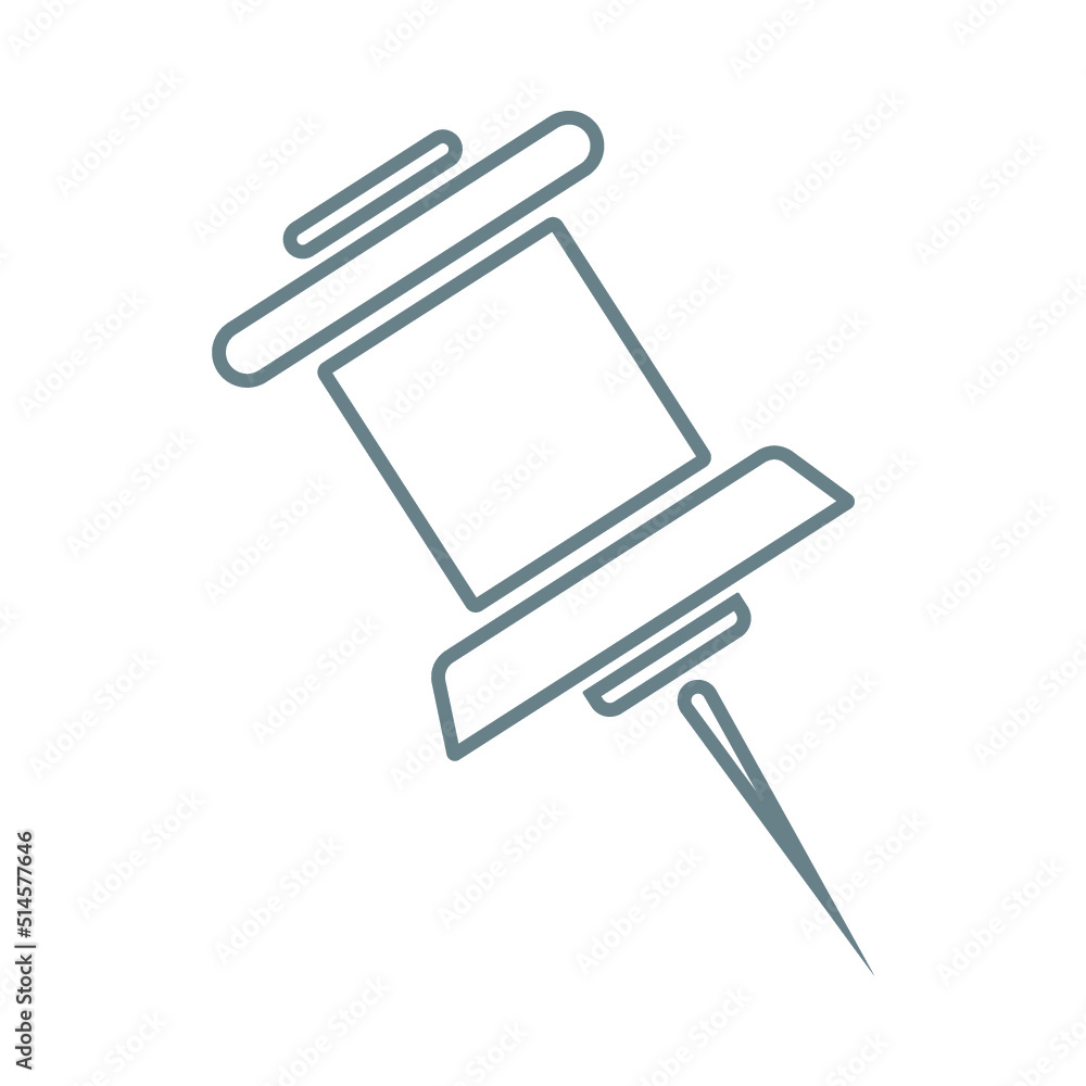 push pin icons on white background
