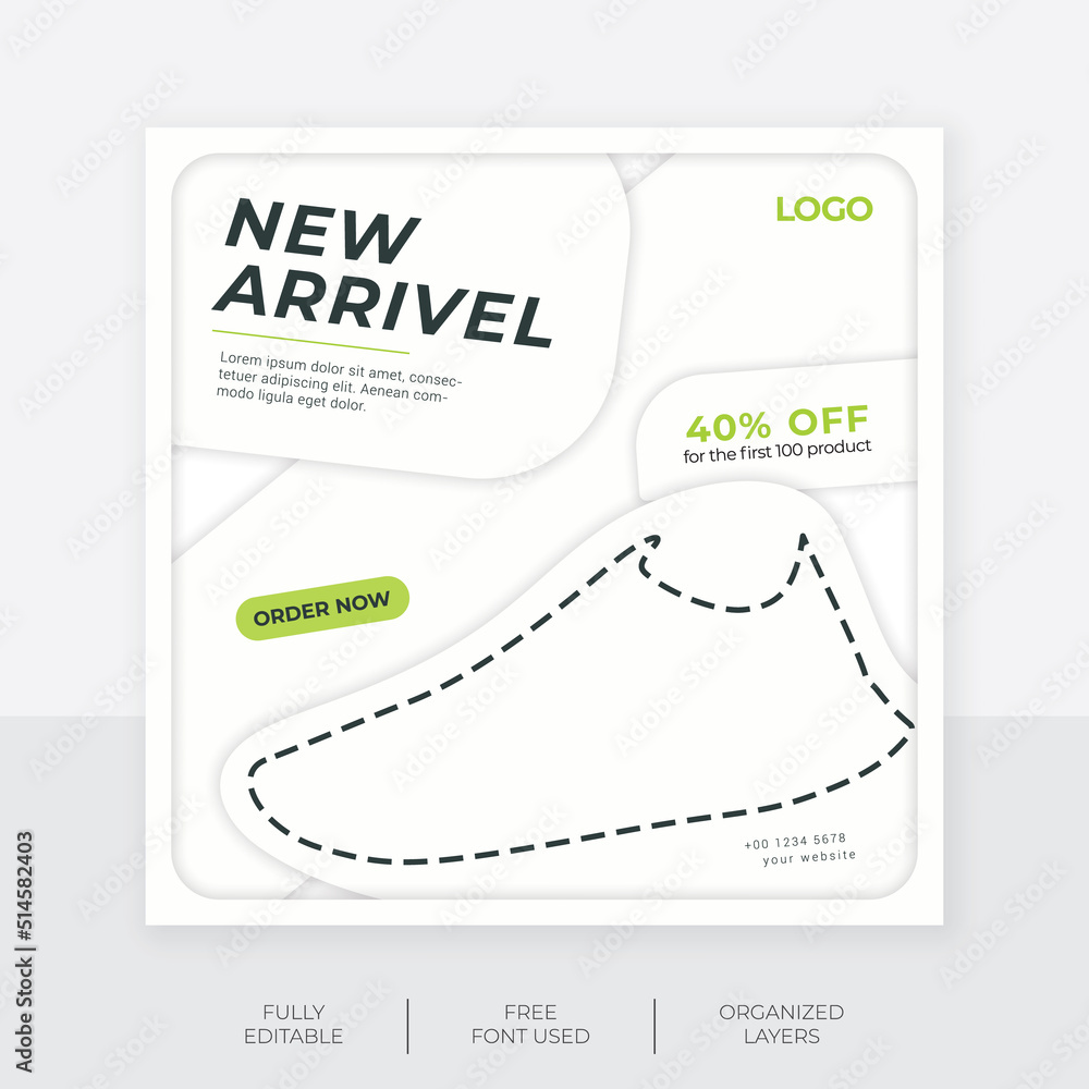 Obraz premium Unique style social midia post design