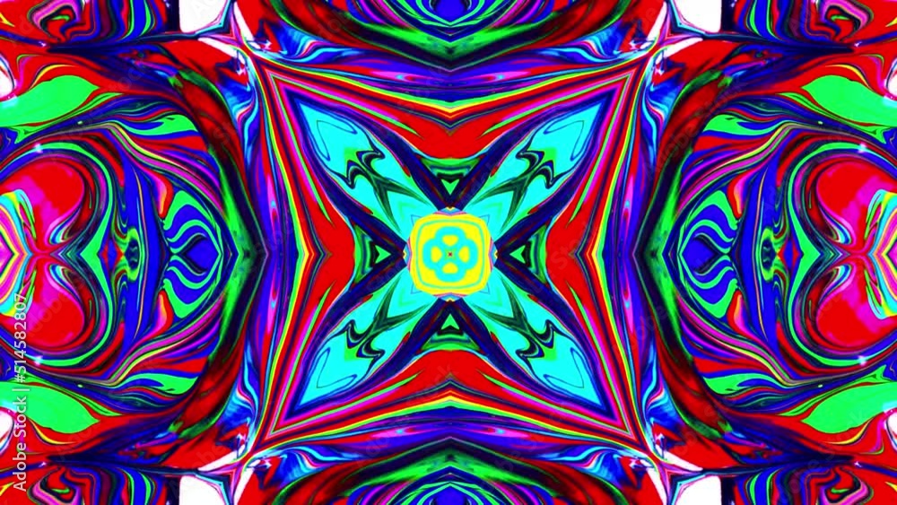 Mandala, Abstract motion, Kaleidoscopic background. Colorful symmetric patterns. Hypnotic motion. symmetrical fractal design loop animation, Dynamic ethnic abstract texture. festival concert live Mandala, Abstract motion, Kaleidoscopic background. Colorful symmetric patterns. Hypnotic motion. symmetrical fractal design loop animation, Dynamic ethnic abstract texture. festival concert live