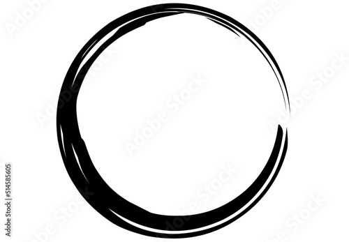 enzo zen circle isolated on white background